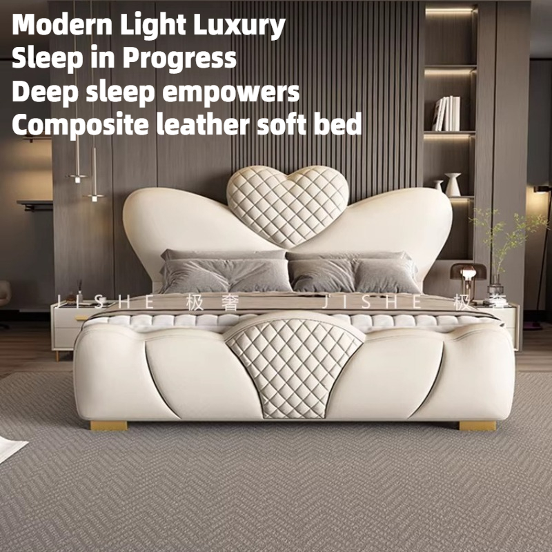 200x220cm Double Bed Queen Siz - King Size Bed Frame With Storage Drawers ulasan dan harga