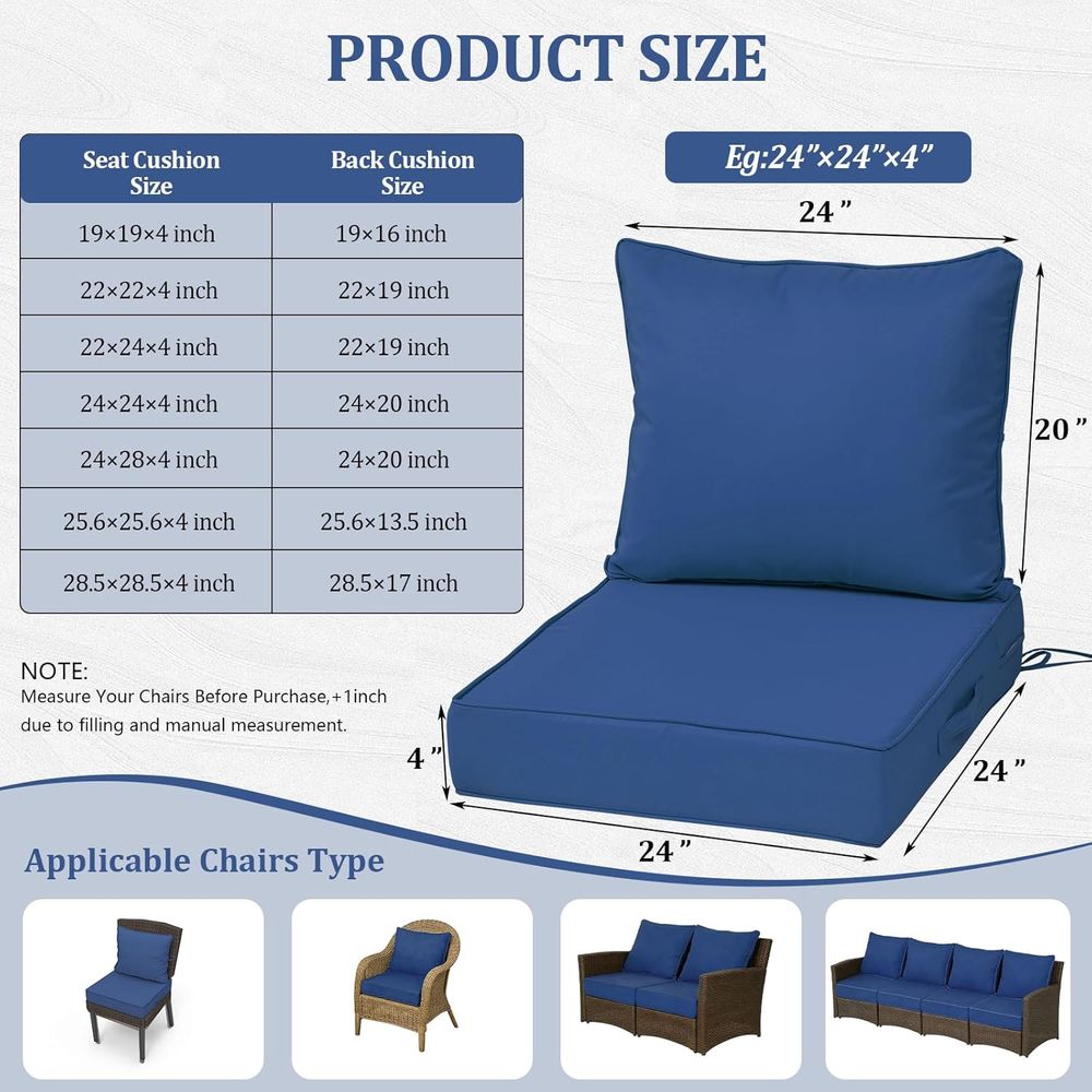 24x24 Outdoor Deep Seat Cushio - Outdoor Furniture ulasan dan harga
