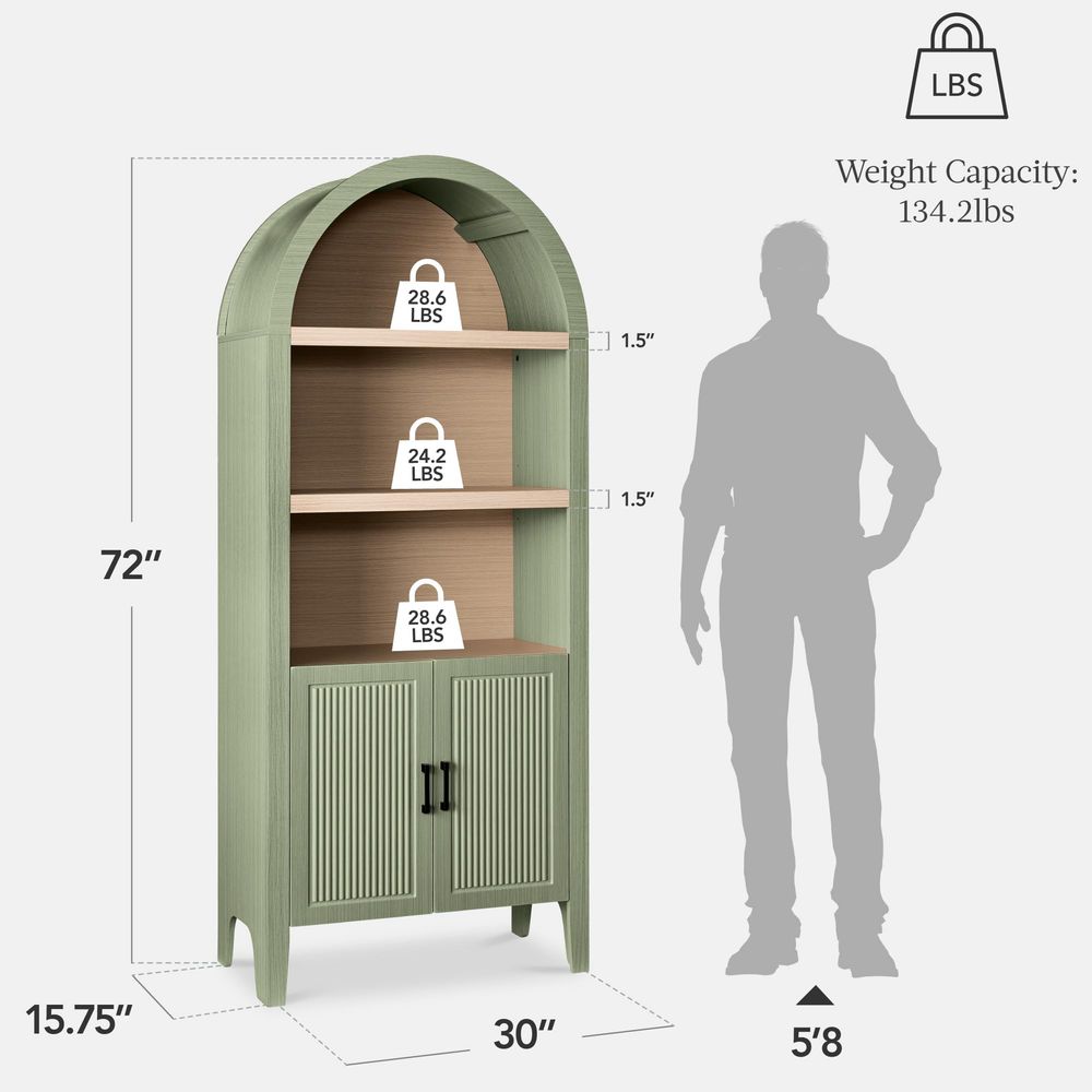 71 Tall Arched Kitchen Pantry, - Storage ulasan dan harga