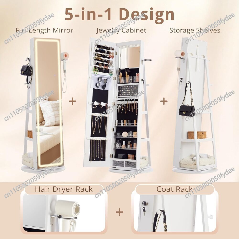 Mirror Jewelry Cabinet Standin - Full Length Mirror Jewelry Armoire ulasan dan harga