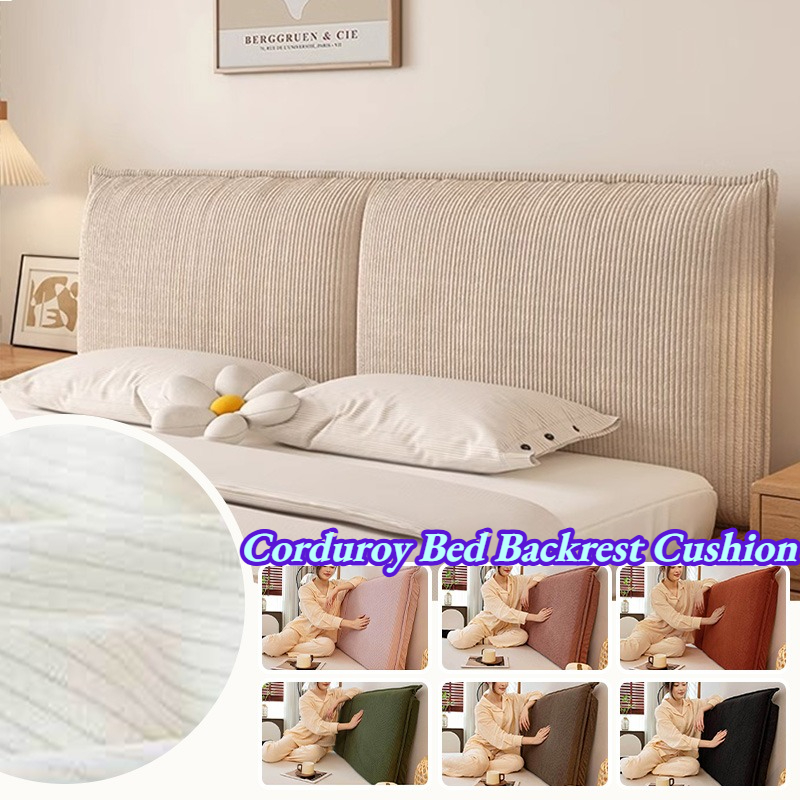 Corduroy Bed Backrest Cushion  - Headboard Cushion Backrest Tatami ulasan dan harga