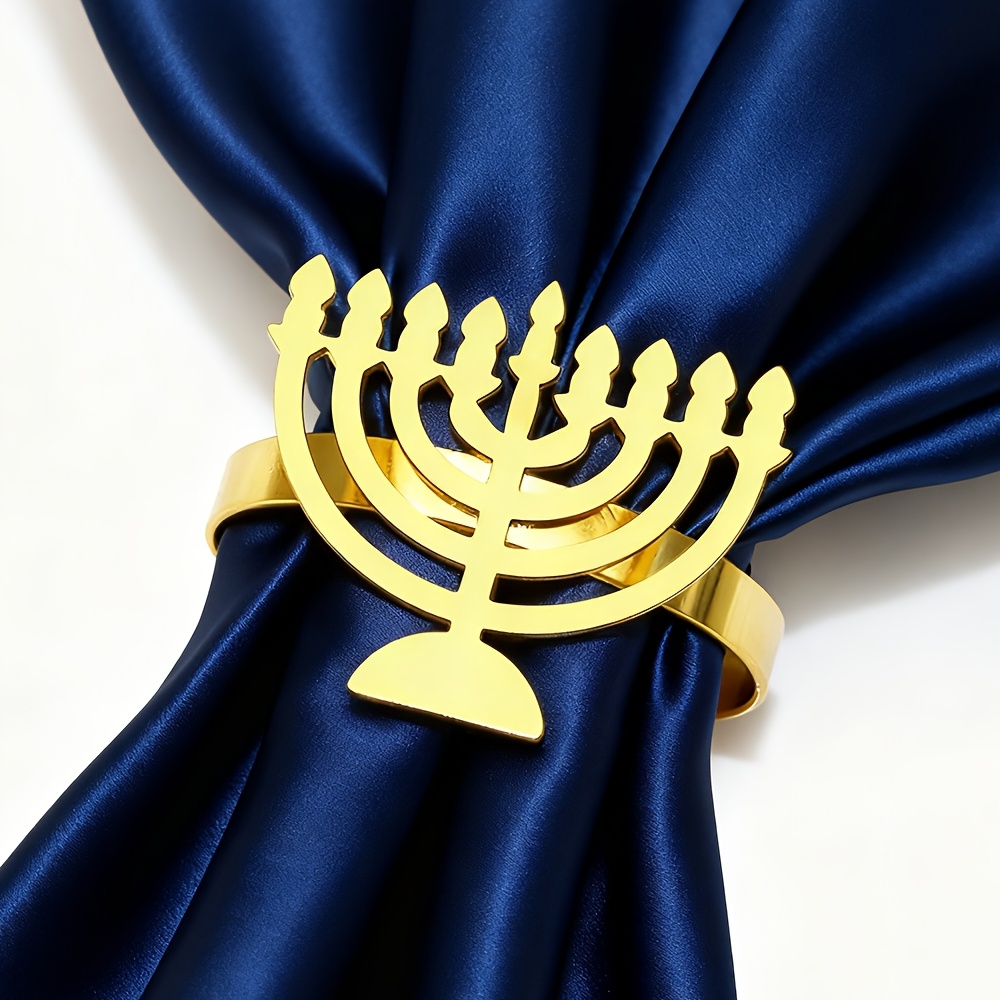 6Pcs Hanukkah Menorah Napkin R - Tables ulasan dan harga