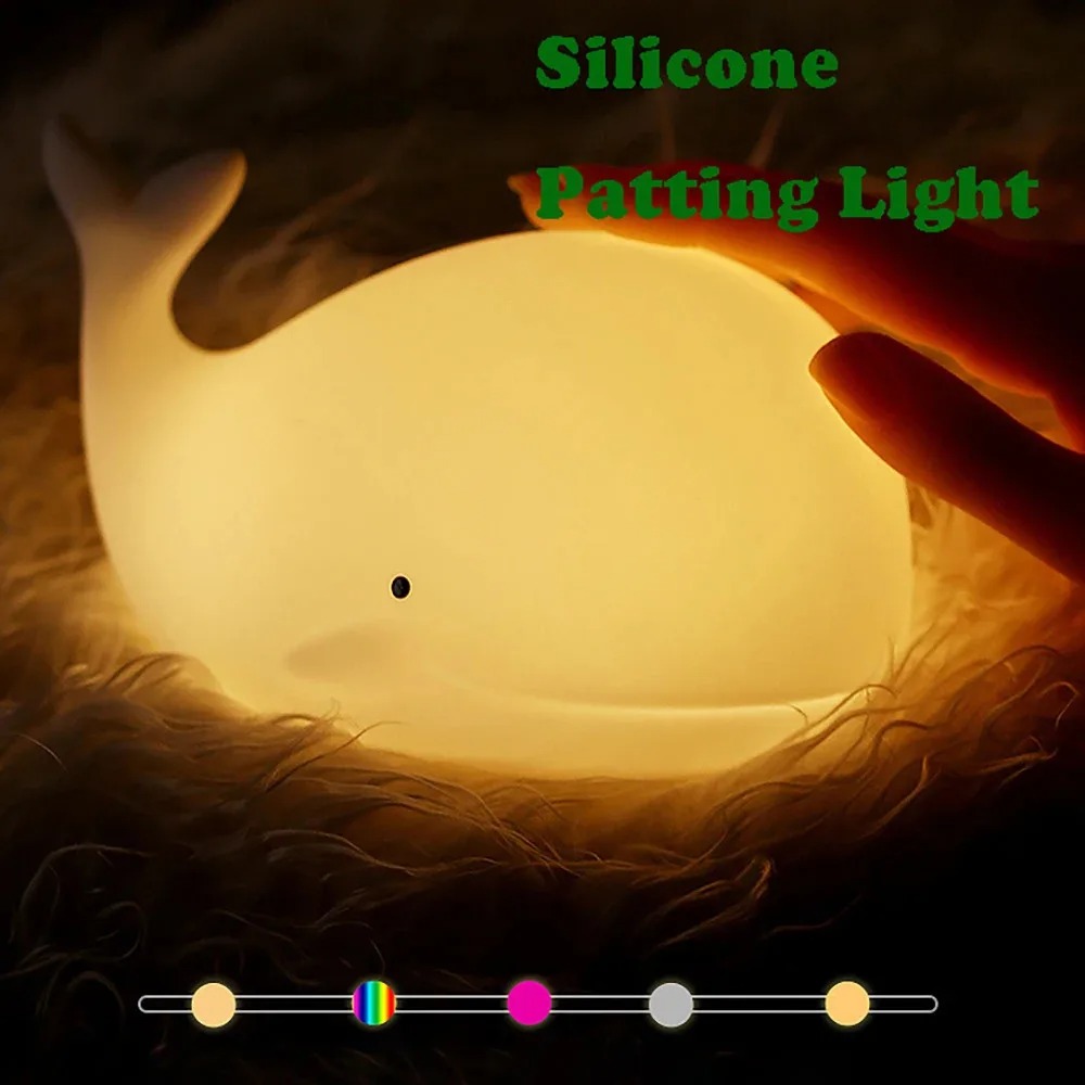 LED Night Light Cute Whale Car - Floating Nightstand With Led Light ulasan dan harga