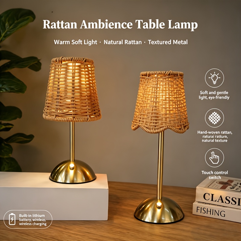 Bohemian Woven Rattan Art Tabl - Bedroom Furniture ulasan dan harga