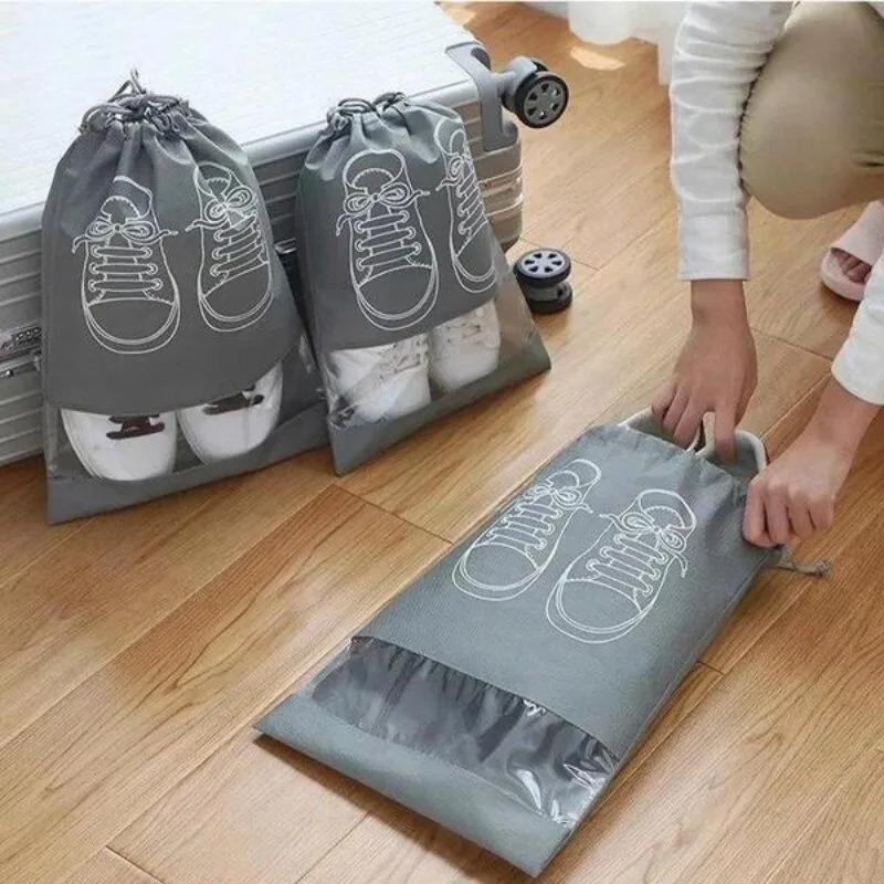 5/10/20Pcs Shoes Storage Bag C - Wardrobe Closet Portable Fabric Cover ulasan dan harga