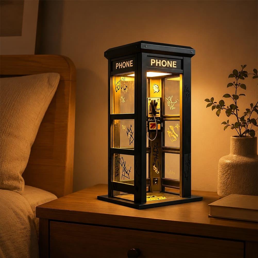 Retro Graffiti Phone Booth Tab - Bedroom Furniture ulasan dan harga