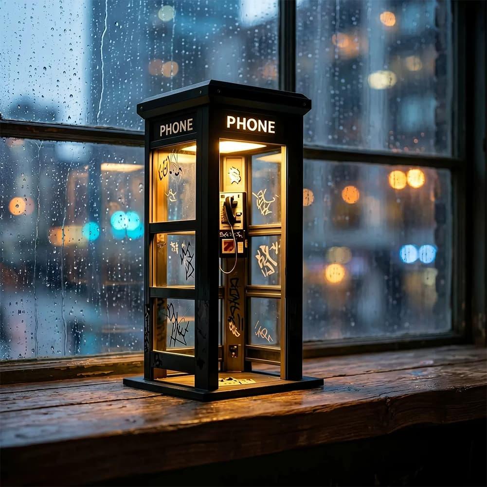 Retro Graffiti Phone Booth Tab - Bedroom Furniture ulasan dan harga