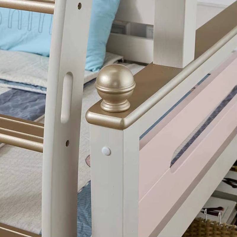 Modern Simple Solid Wood Multi - Bunk Bed With Stairs And Slide ulasan dan harga