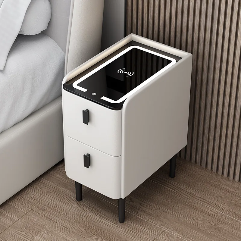 Nordic Style Wooded Bedside Ta - Solid Wood Nightstand 2 Drawers ulasan dan harga