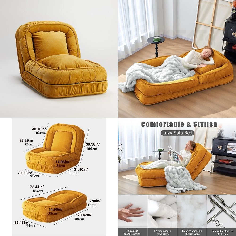 Foldable Lazy Sofa Bed Floor C - Sofas ulasan dan harga