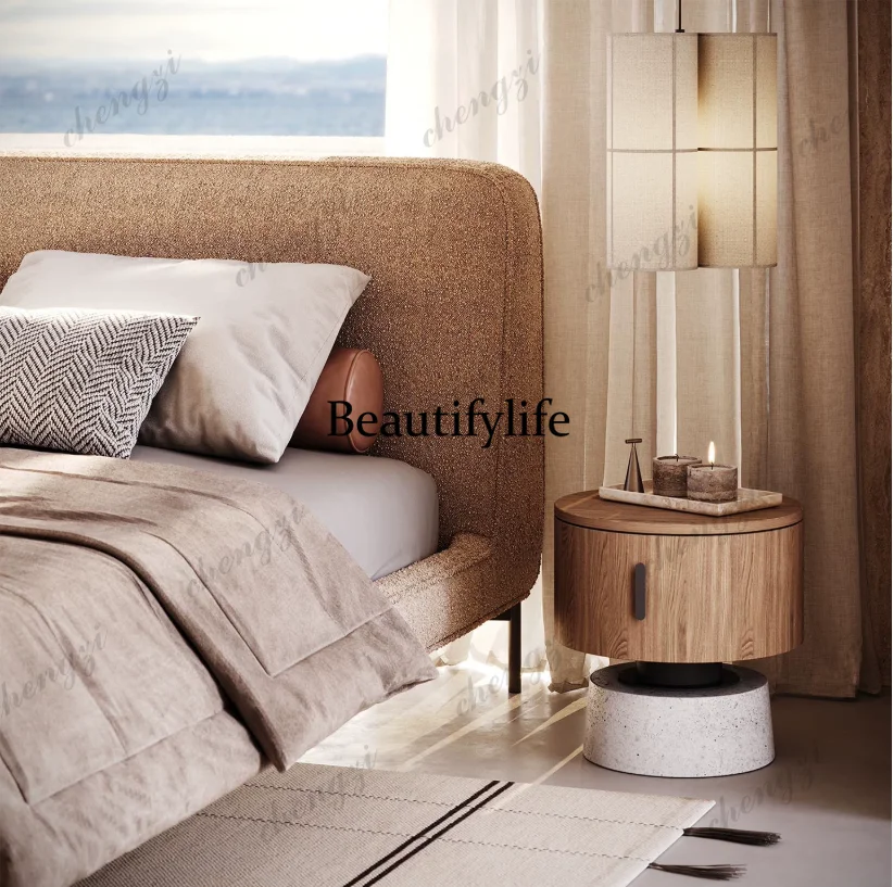 C178Round solid wood bedside t - Tables ulasan dan harga
