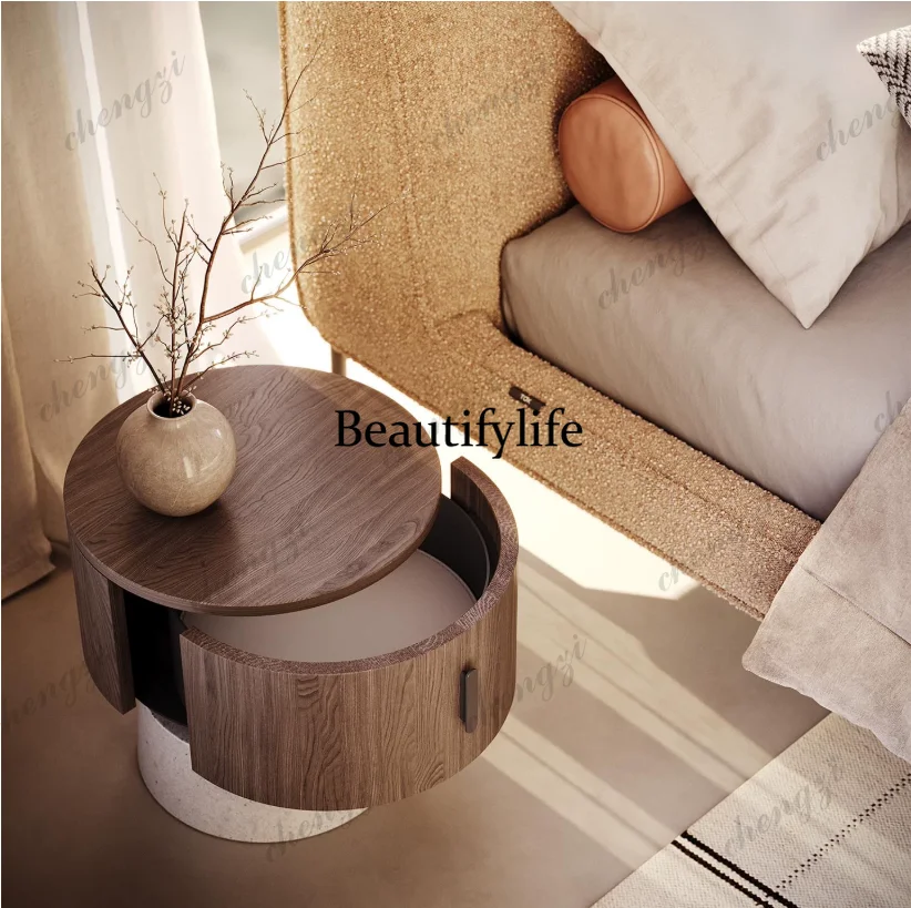 C178Round solid wood bedside t - Tables ulasan dan harga