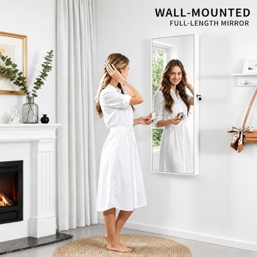 Lockable Jewelry Cabinet Organ - Full Length Mirror Jewelry Armoire ulasan dan harga