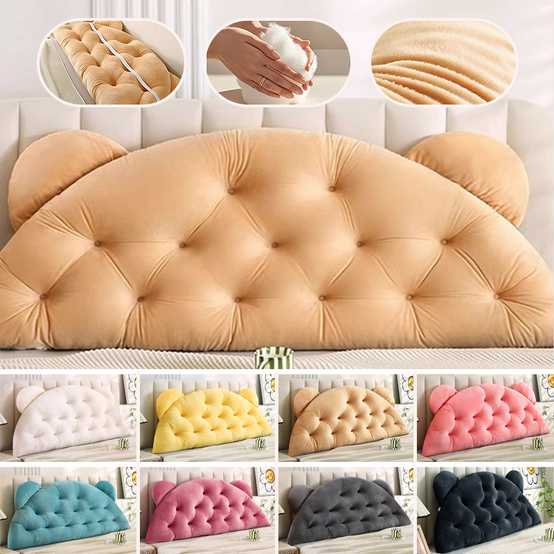 Bear Ear Headboard Backrest Cu - Headboard Cushion Backrest Tatami ulasan dan harga
