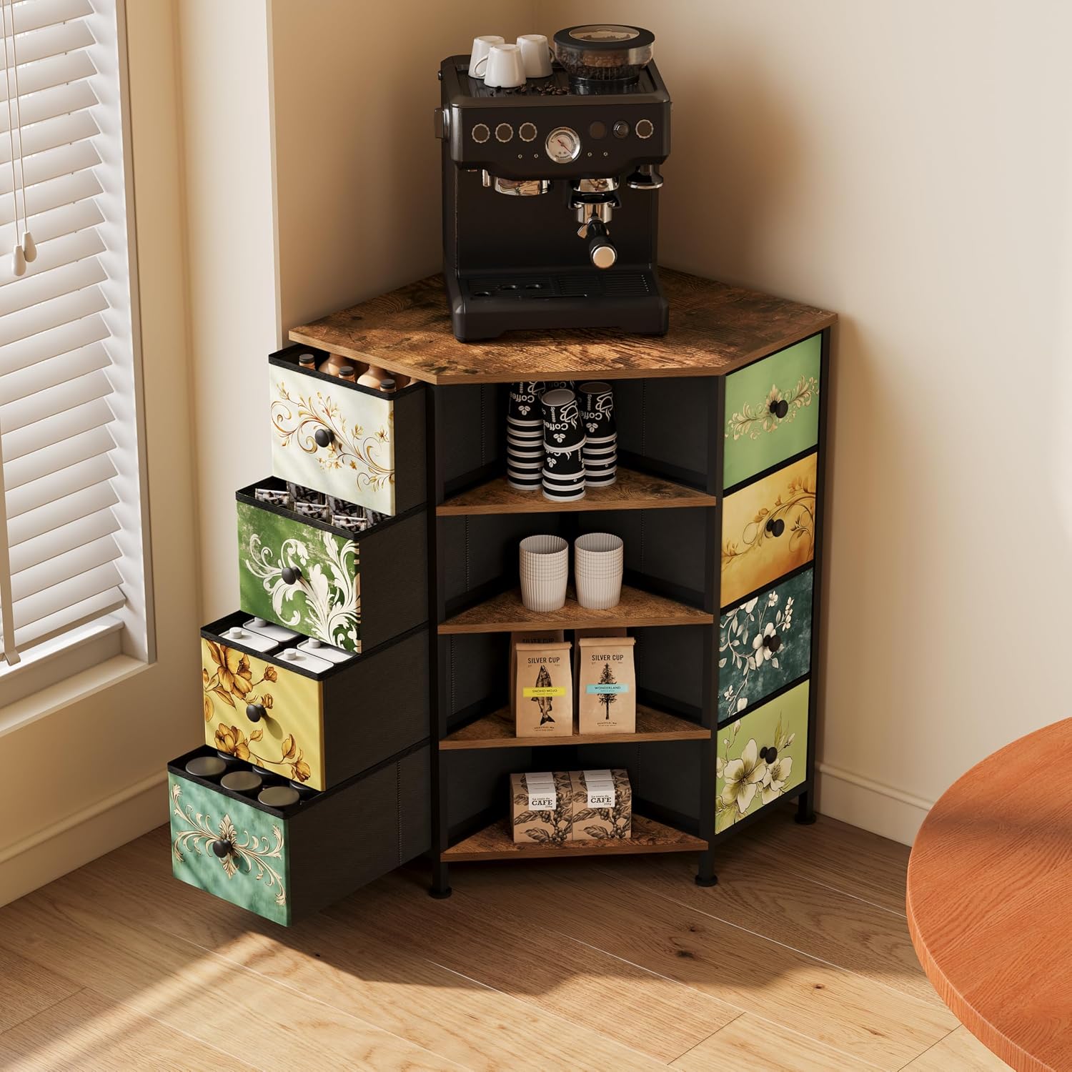 8 Drawer Corner Dresser With F - Bedroom Furniture ulasan dan harga