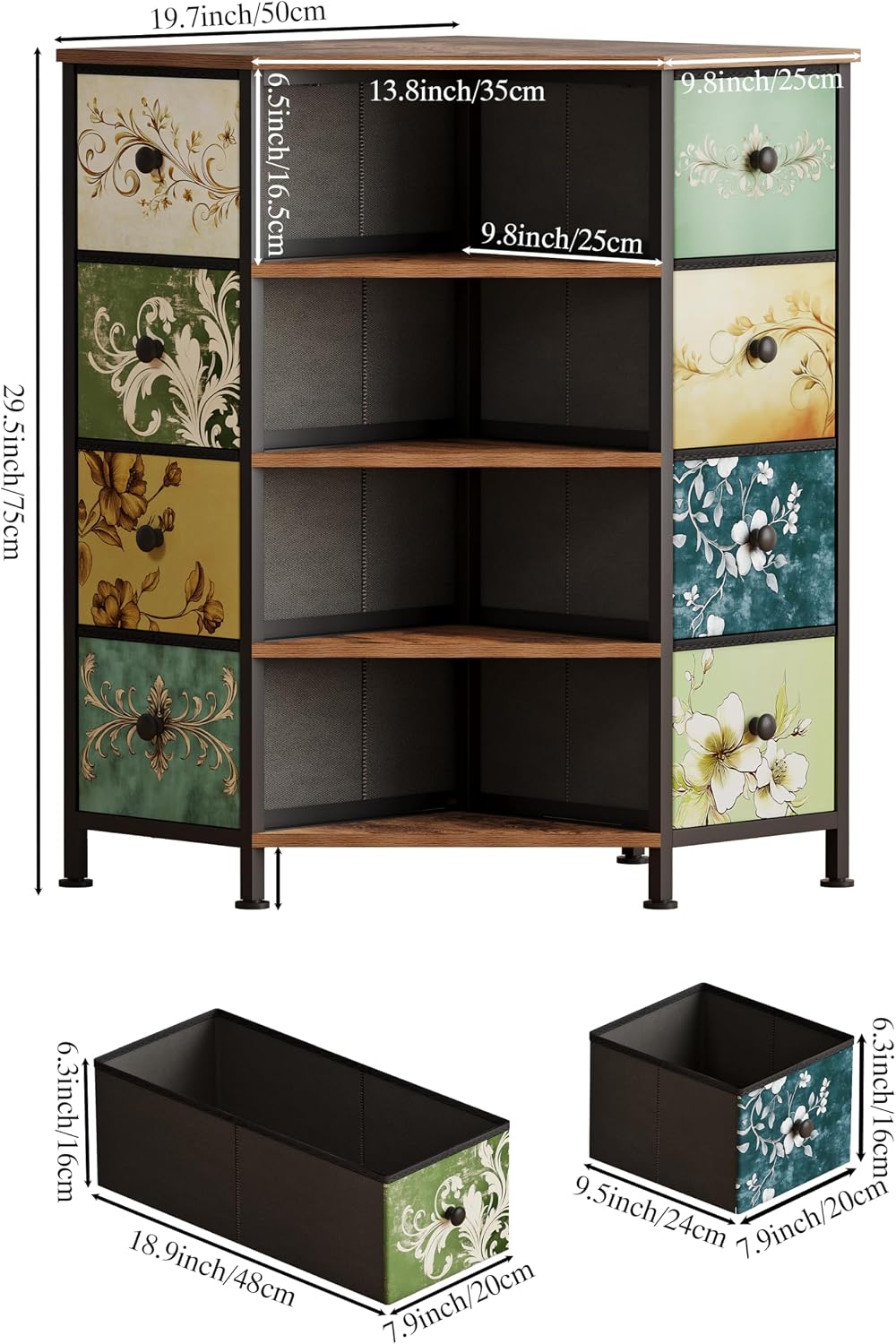 8 Drawer Corner Dresser With F - Bedroom Furniture ulasan dan harga