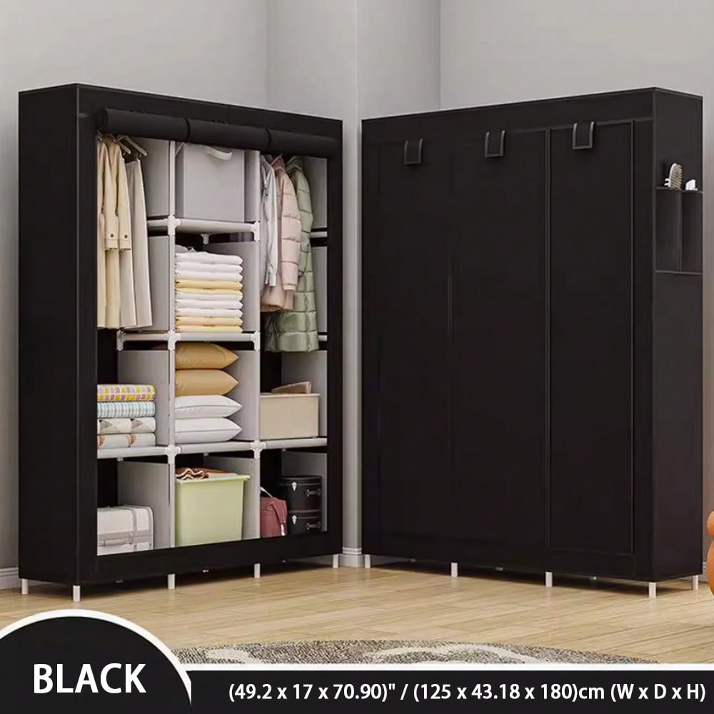 71 Inch Portable Closet Wardro - Wardrobe Closet Portable Fabric Cover ulasan dan harga