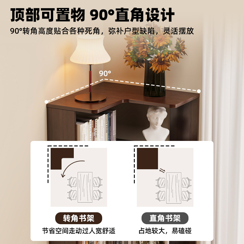 HYS solid wood corner bookshel - Storage ulasan dan harga