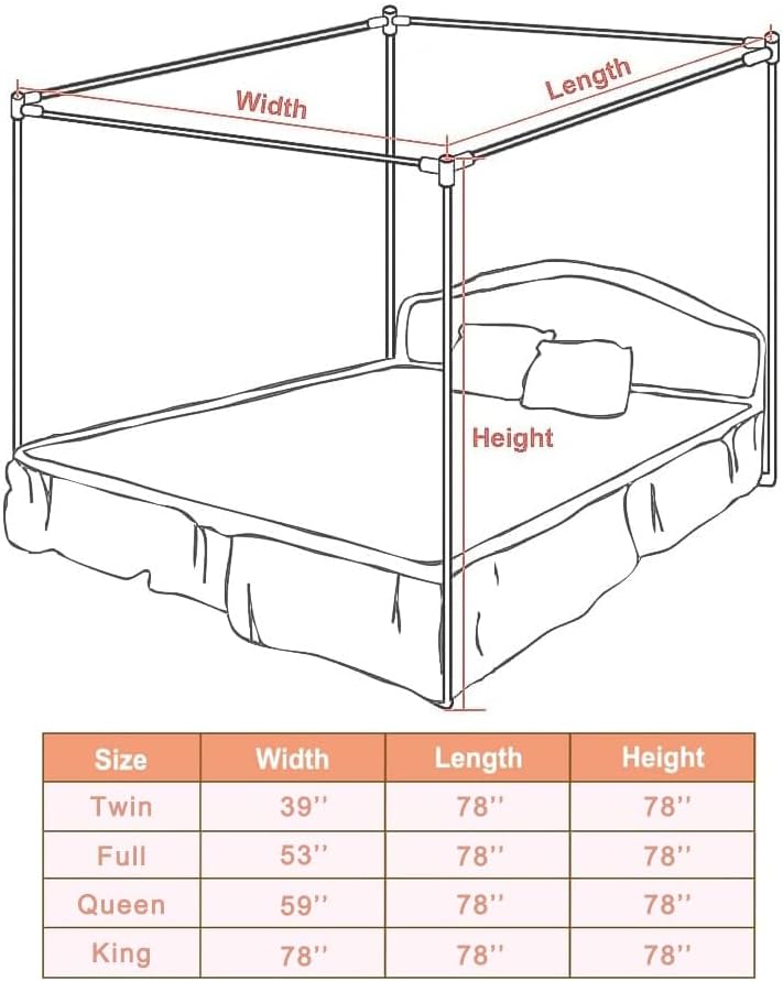 Stainless Steel Canopy Bed Fra - Canopy Bed Frame Metal Queen ulasan dan harga