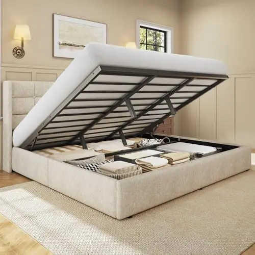 King Size Lift Up Storage Bed  - Gas Lift Storage Bed Hydraulic ulasan dan harga