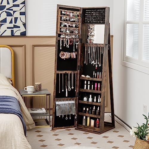 Jewelry Armoire with Full Leng - Full Length Mirror Jewelry Armoire ulasan dan harga
