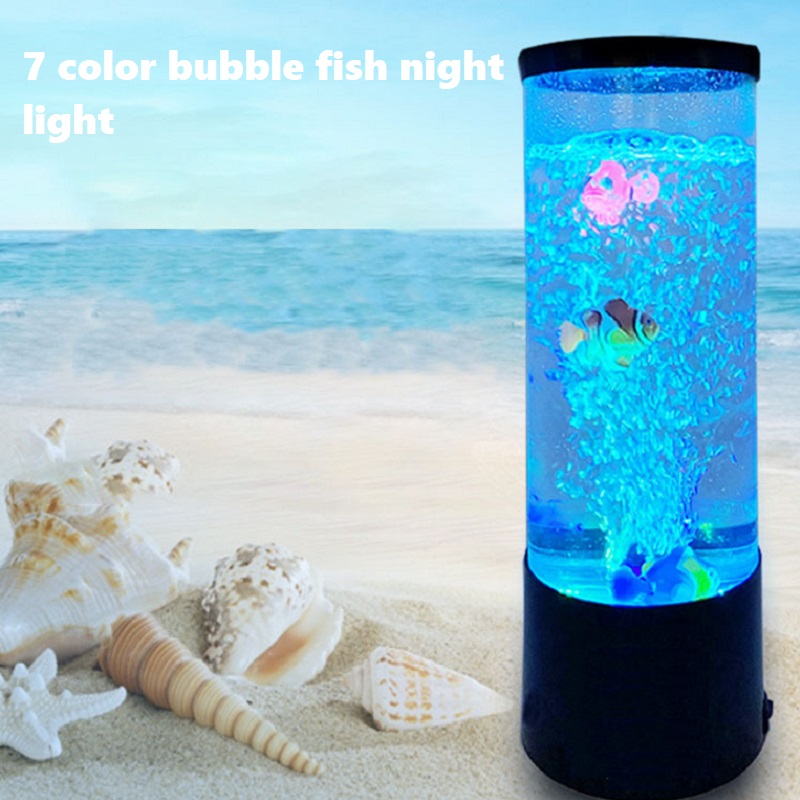 LED Fish Lamp Ambient Night Li - Floating Nightstand With Led Light ulasan dan harga