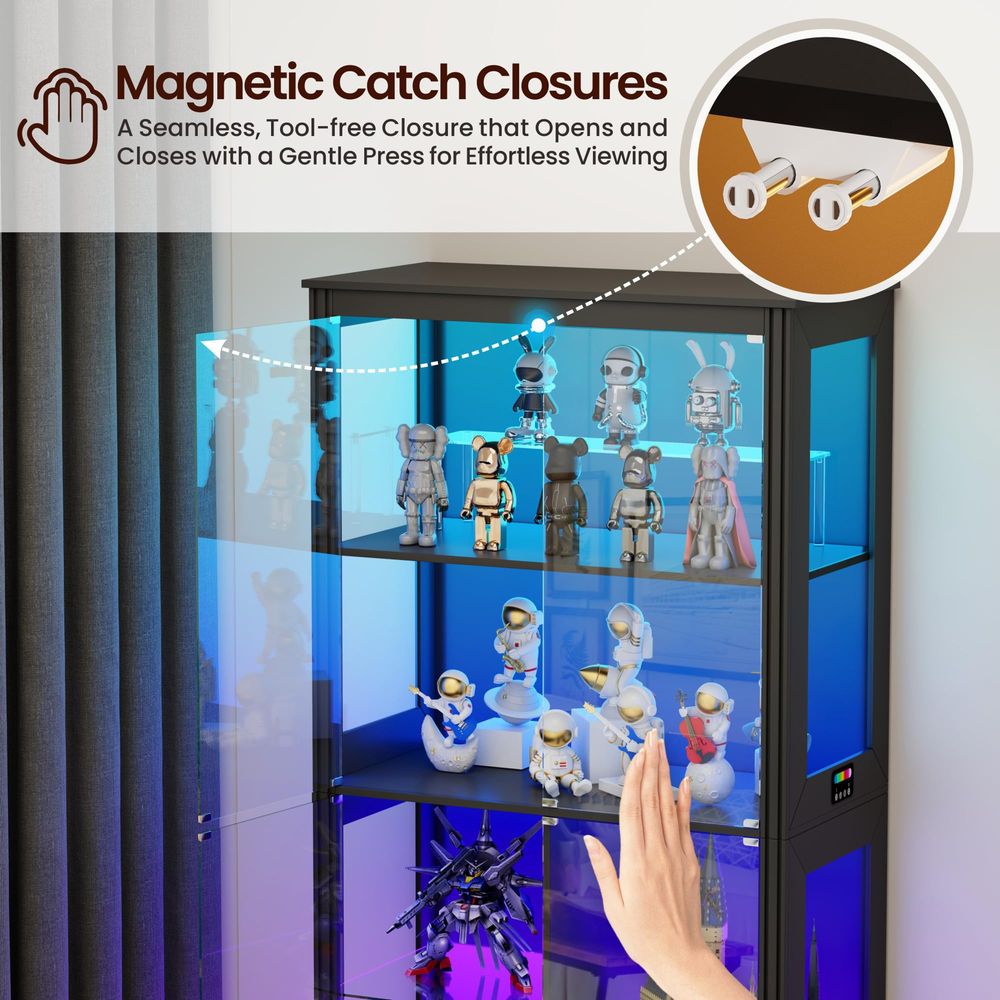 Lighted Corner Display Curio C - Storage ulasan dan harga