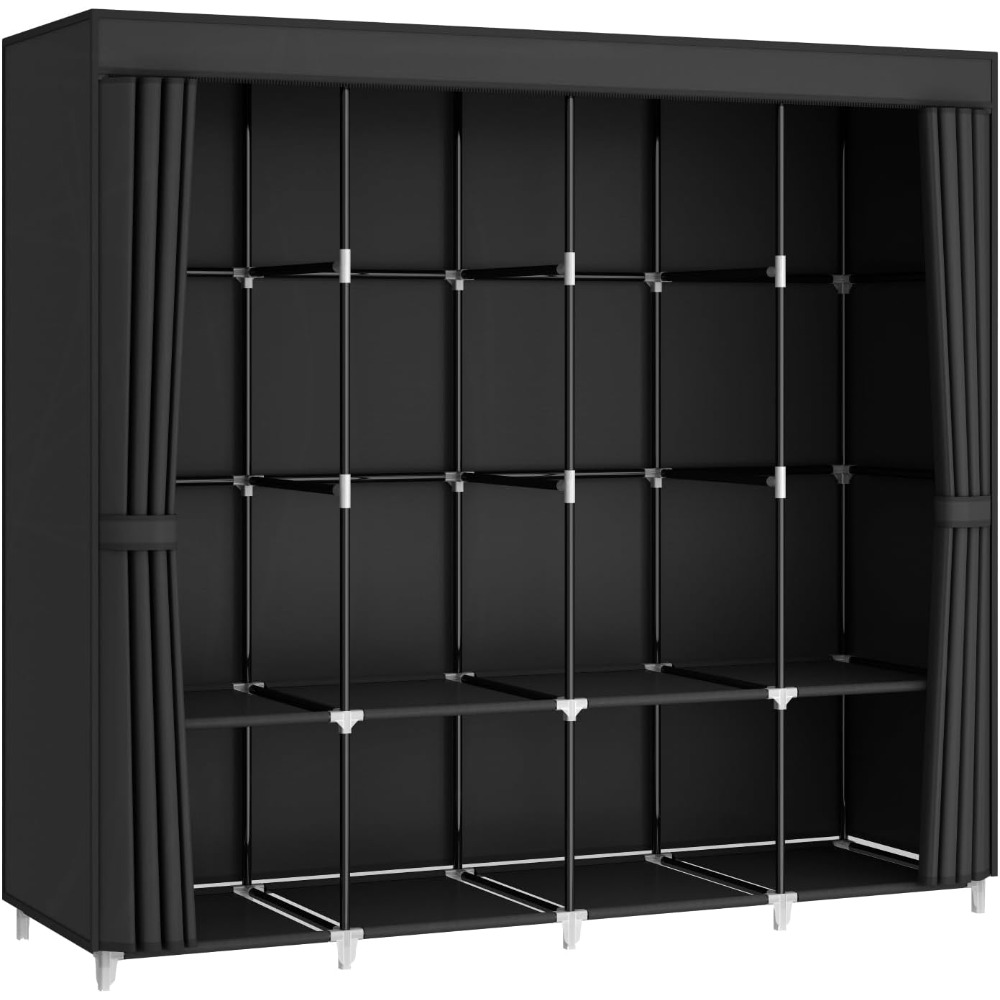 US Shipping Portable Closet Wa - Wardrobe Closet Portable Fabric Cover ulasan dan harga