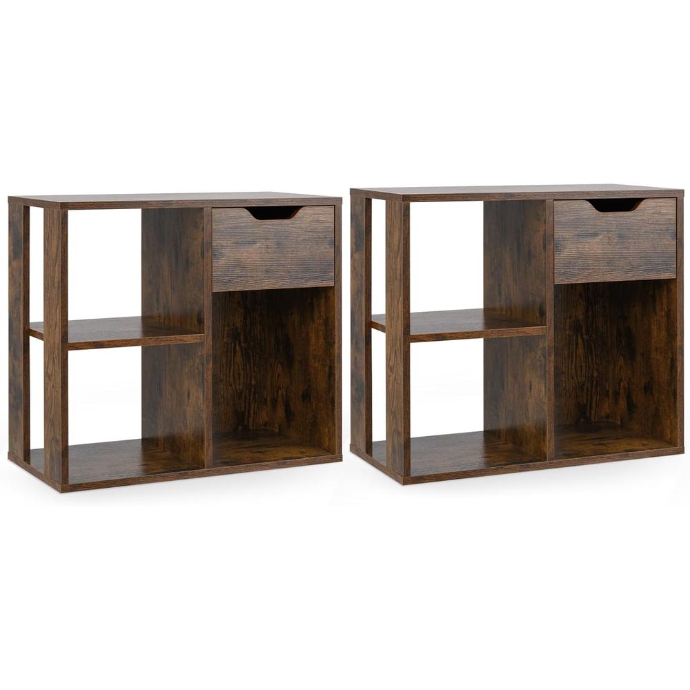 3-Tier Wooden Cube Bookshelf f - Storage ulasan dan harga