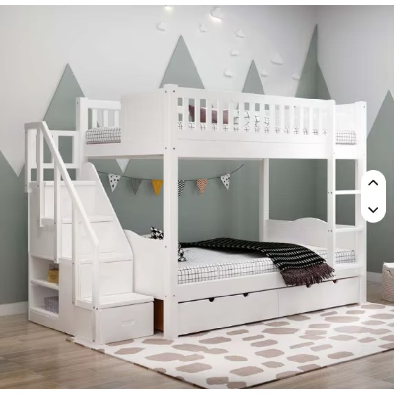 Hot Sell Furniture Double Bed  - Bunk Bed With Stairs And Slide ulasan dan harga