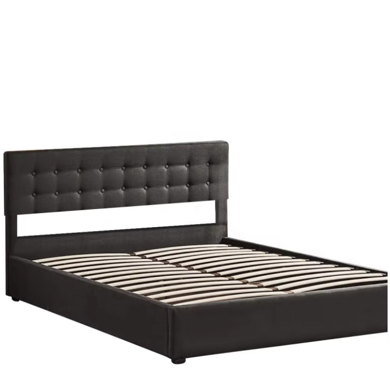 ^Modern Queen King Size Velvet - Gas Lift Storage Bed Hydraulic ulasan dan harga