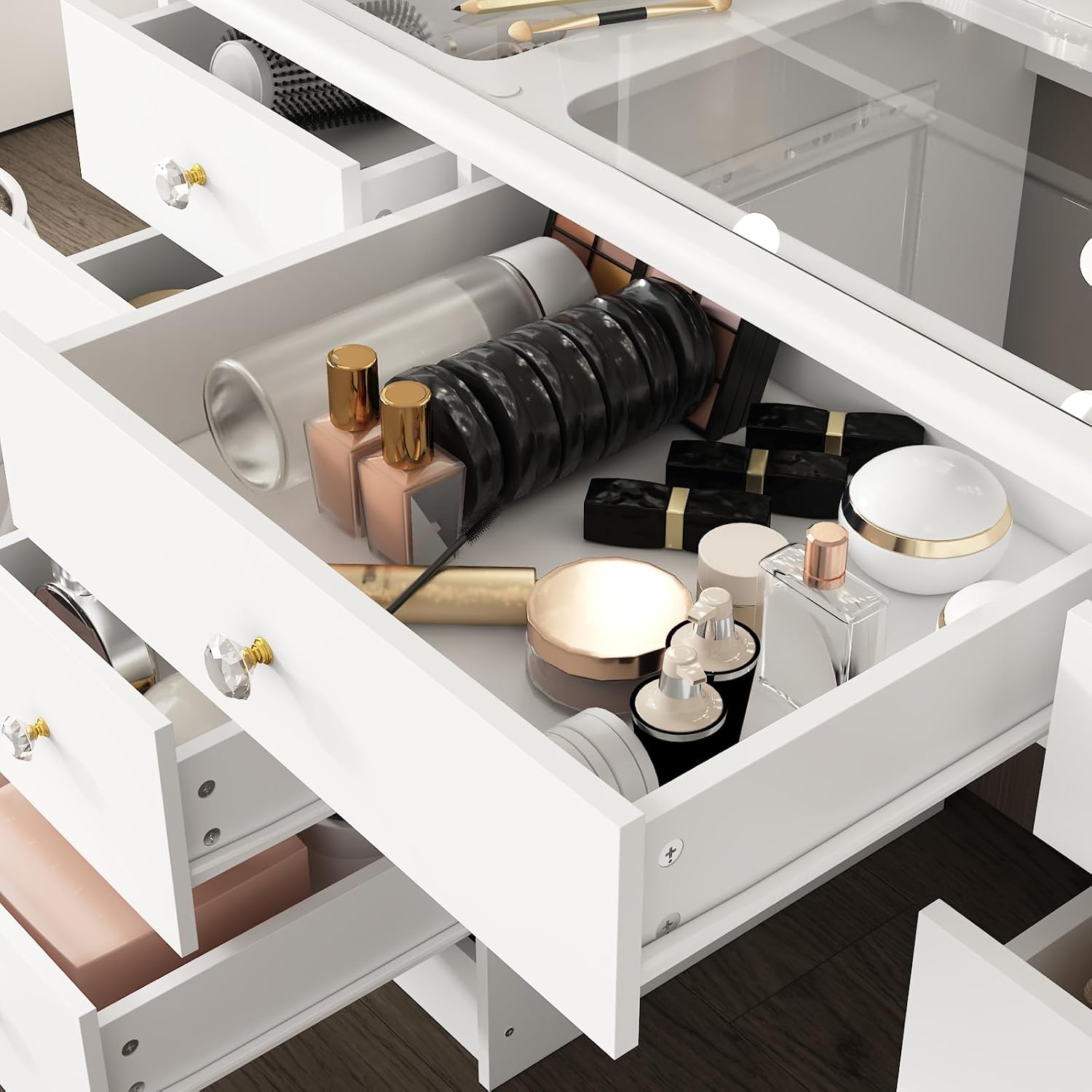 Vanity Desk with Mirror and Li - Dressing Table Vanity With Lighted Mirror ulasan dan harga