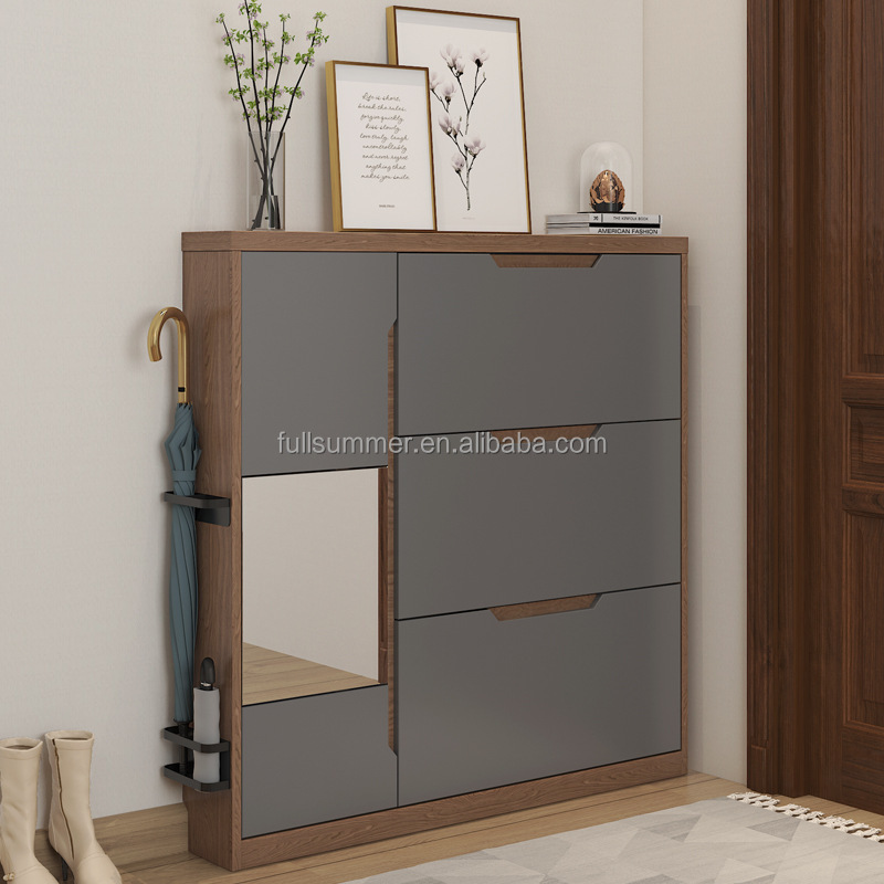 Slim Shoe Cabinet, 17cm/6.7 in - Shoe Rack Cabinet Narrow Entryway ulasan dan harga