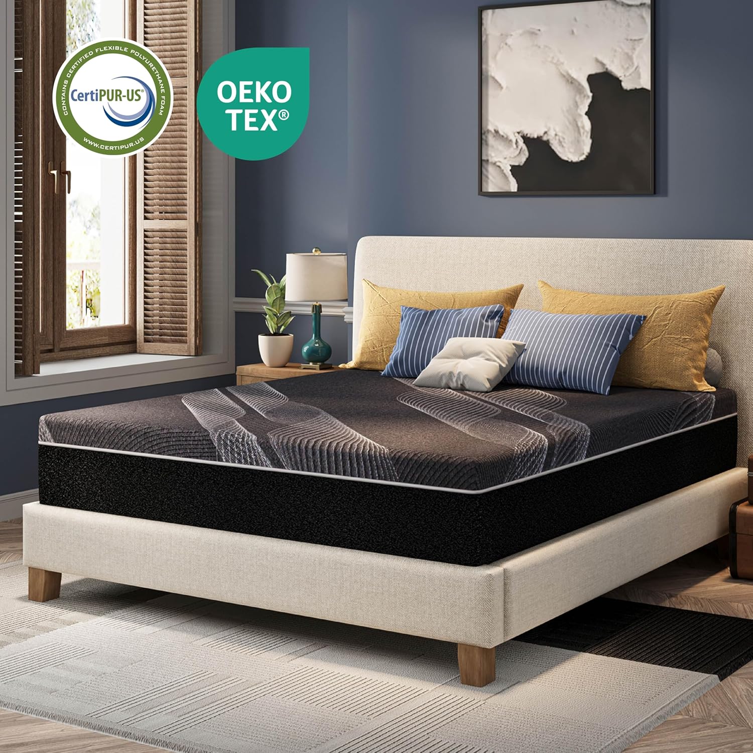 12 Inch Queen Mattress, Bamboo - Memory Foam Mattress In A Box Queen ulasan dan harga