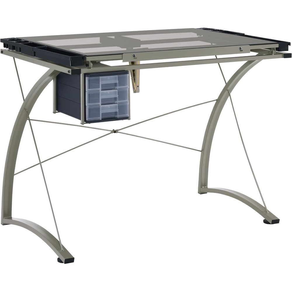 41-Inch Metal and Glass Drafti - Tables ulasan dan harga