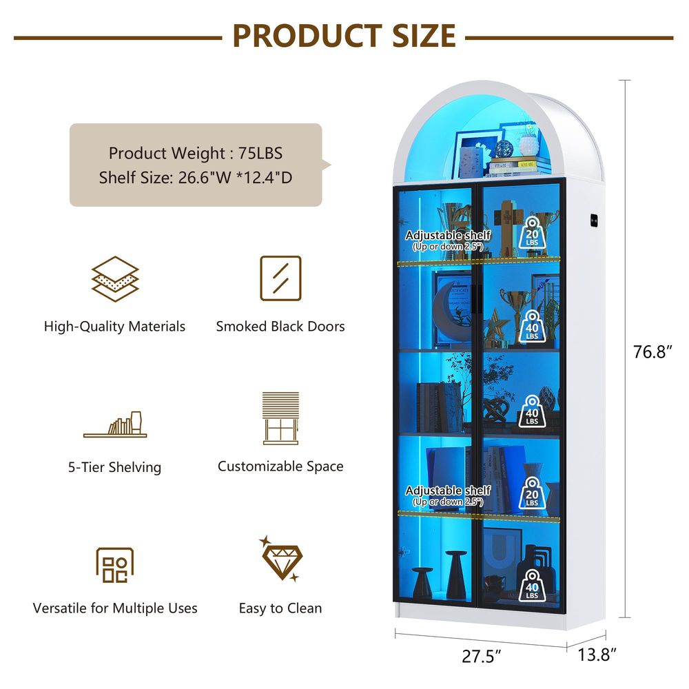 Display Cabinet with Doors and - Storage ulasan dan harga