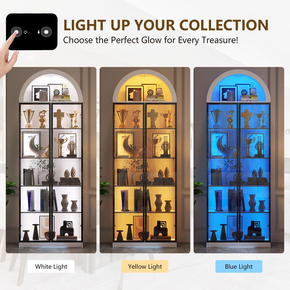 Display Cabinet with Doors and - Storage ulasan dan harga