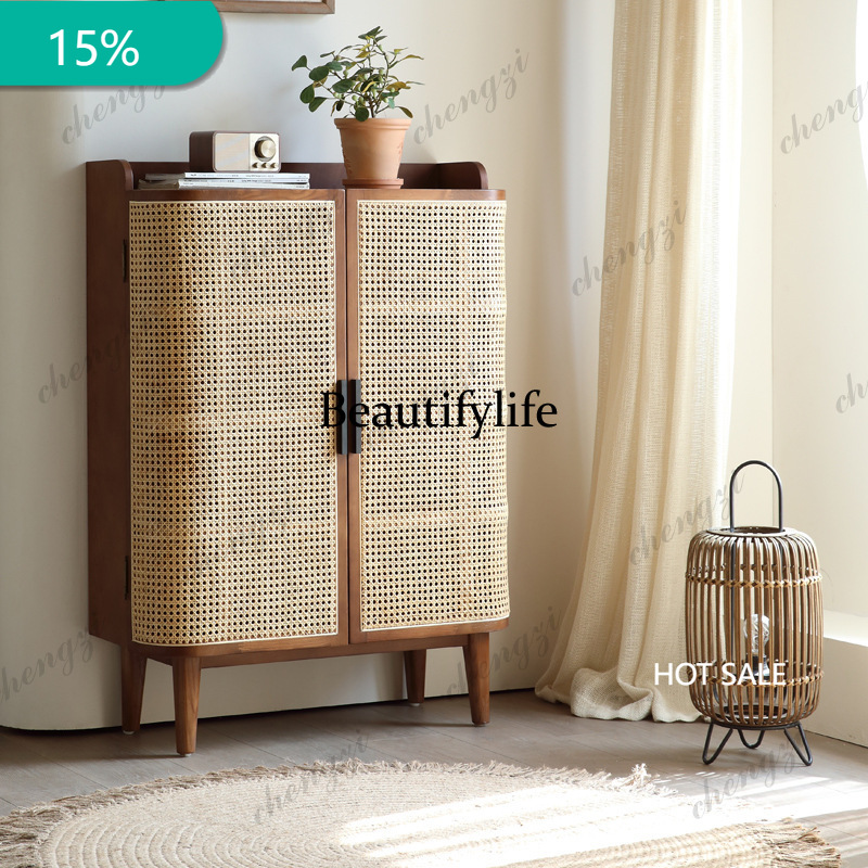X173 Nordic solid wood shoe ca - Storage ulasan dan harga