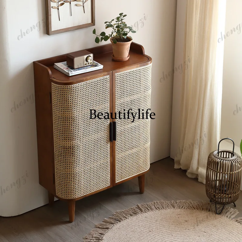 X173 Nordic solid wood shoe ca - Storage ulasan dan harga