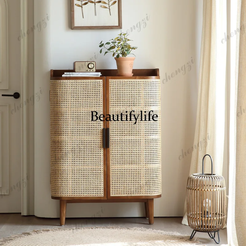 X173 Nordic solid wood shoe ca - Storage ulasan dan harga