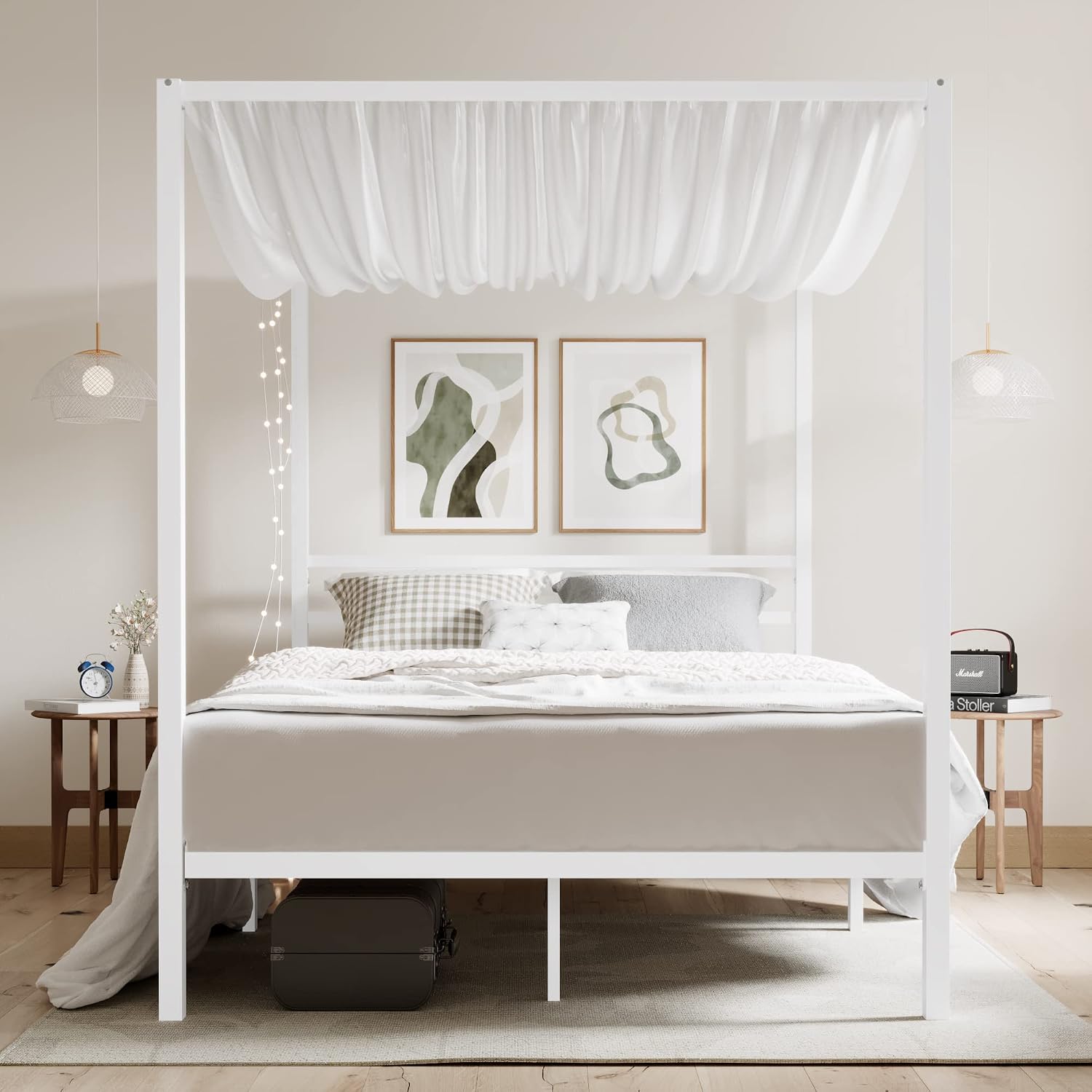 Metal Canopy Bed Frame Queen S - Canopy Bed Frame Metal Queen ulasan dan harga