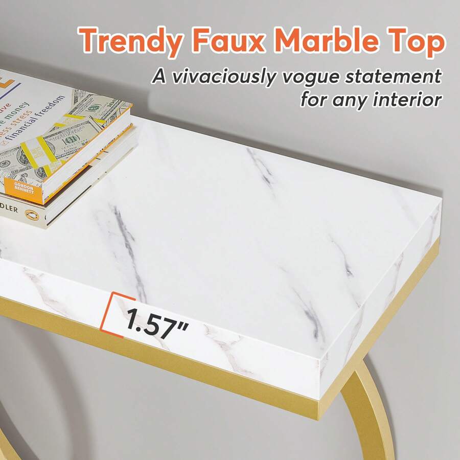 Inch Modern Gold Console Table - Tables ulasan dan harga