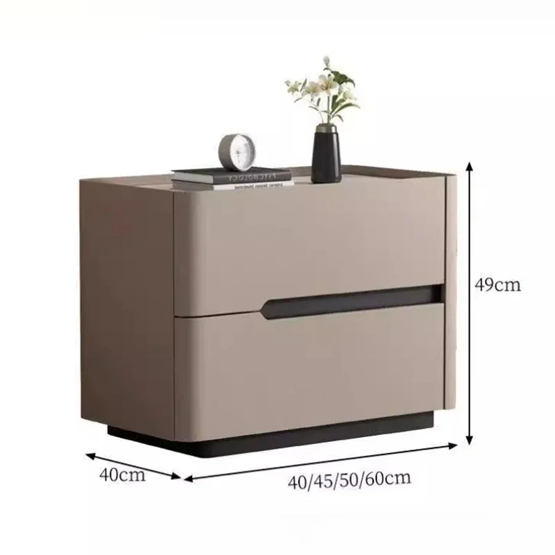 Nordic Modern Night Table Stor - Solid Wood Nightstand 2 Drawers ulasan dan harga