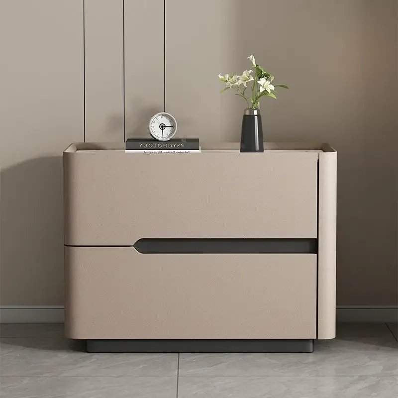 Nordic Modern Night Table Stor - Solid Wood Nightstand 2 Drawers ulasan dan harga