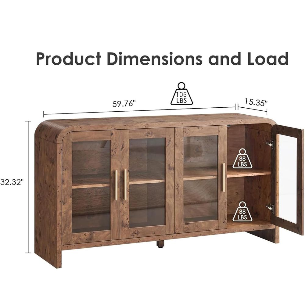 Sideboard Buffet Cabinet with  - Storage ulasan dan harga