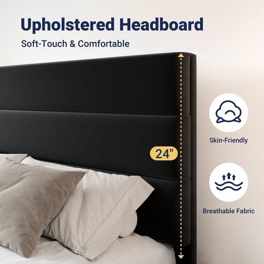 Full/Queen/King Size Platform  - King Size Bed Frame With Storage Drawers ulasan dan harga