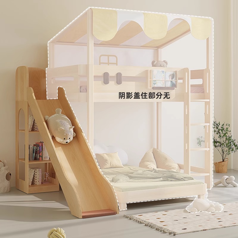 Bunk bed slide single sale chi - Bunk Bed With Stairs And Slide ulasan dan harga