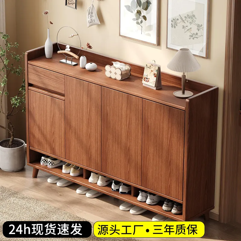 for Solid Wood Shoe Cabinet Na - Shoe Rack Cabinet Narrow Entryway ulasan dan harga