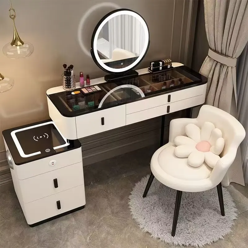 Modern Bedroom Furniture Dress - Dressing Table Vanity With Lighted Mirror ulasan dan harga