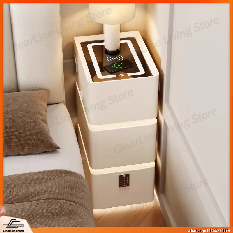 Ultra Narrow Floating Nightsta - Floating Nightstand With Led Light ulasan dan harga